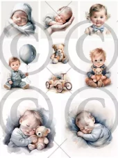 Papirdesign - Motivark - Babygutt- A4