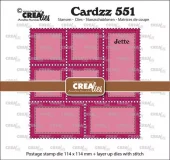 Crealies - Cardzz Dies Postage Stamp Frame Jette