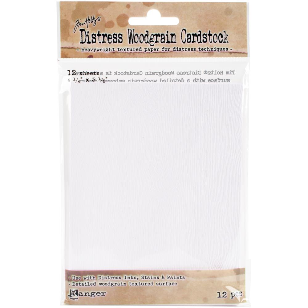 woodgrain - Tim Holtz Distress Cardstock 12 Sheets -