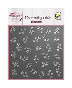 Nellie Snellen - 3D Embossing - spring flower