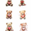 Reprint - Klippark - Valentine -Teddy