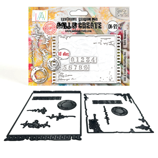 AALL& Create - #92 - Die-Cutting Die Set - Retro Numbers