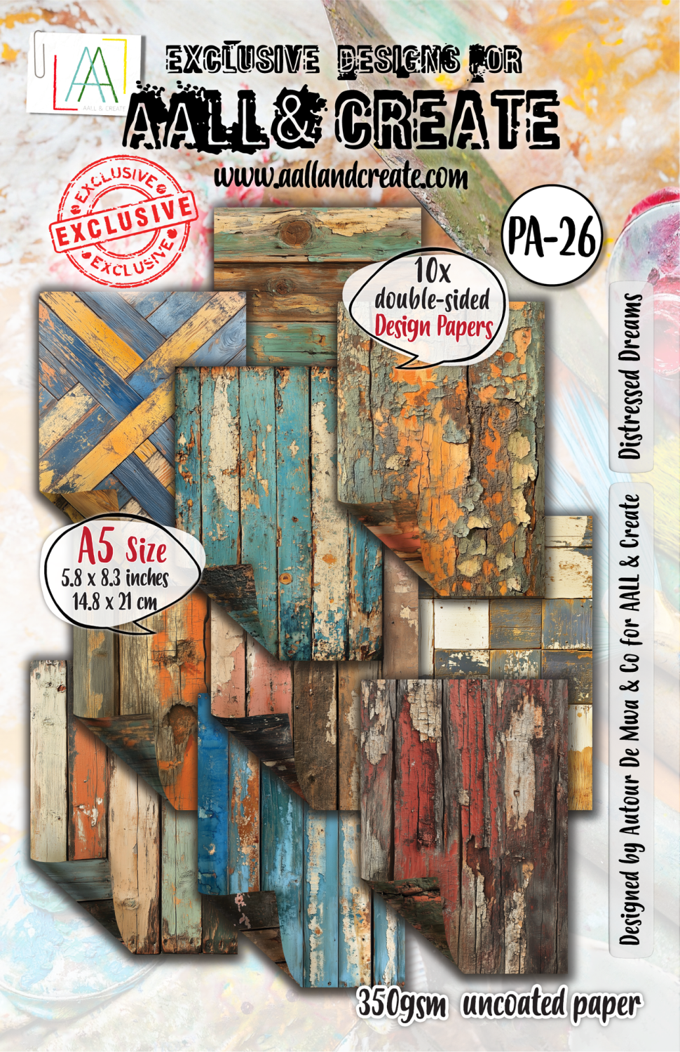 AAll&Create - #26 - A5 Design Paper - Distressed Dreams