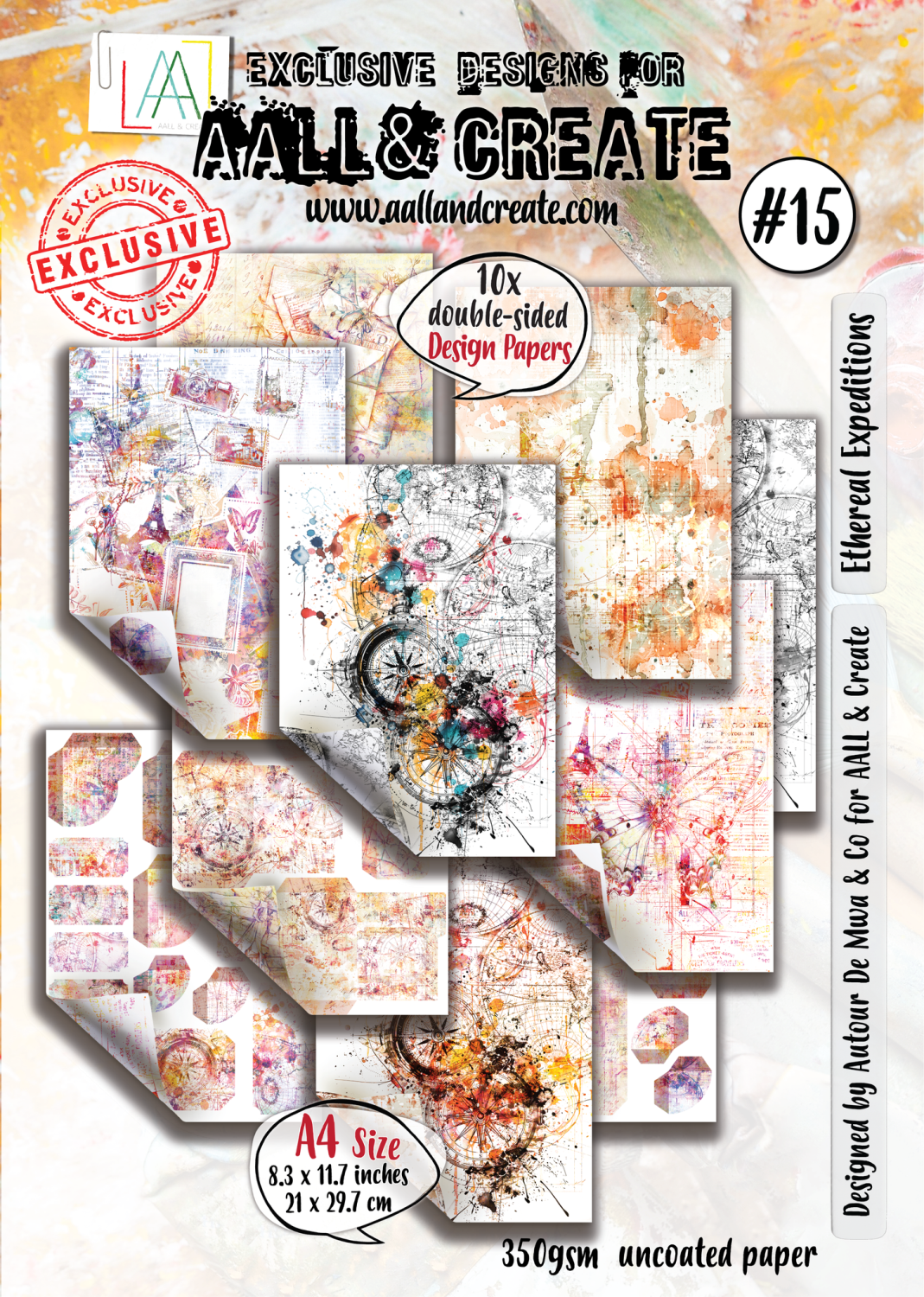 AAll&Create - #15 - A4 Design Paper - Ethereal Expeditions