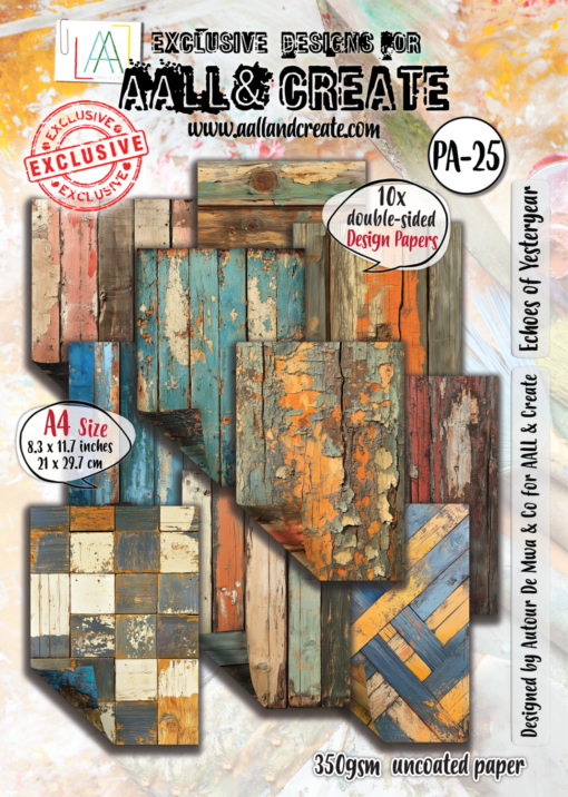 AAll&Create - #25 - A4 Design Paper - Echoes of Yesteryear