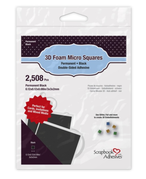 Foam Squares Micro Svarte (2508 pcs) 3D