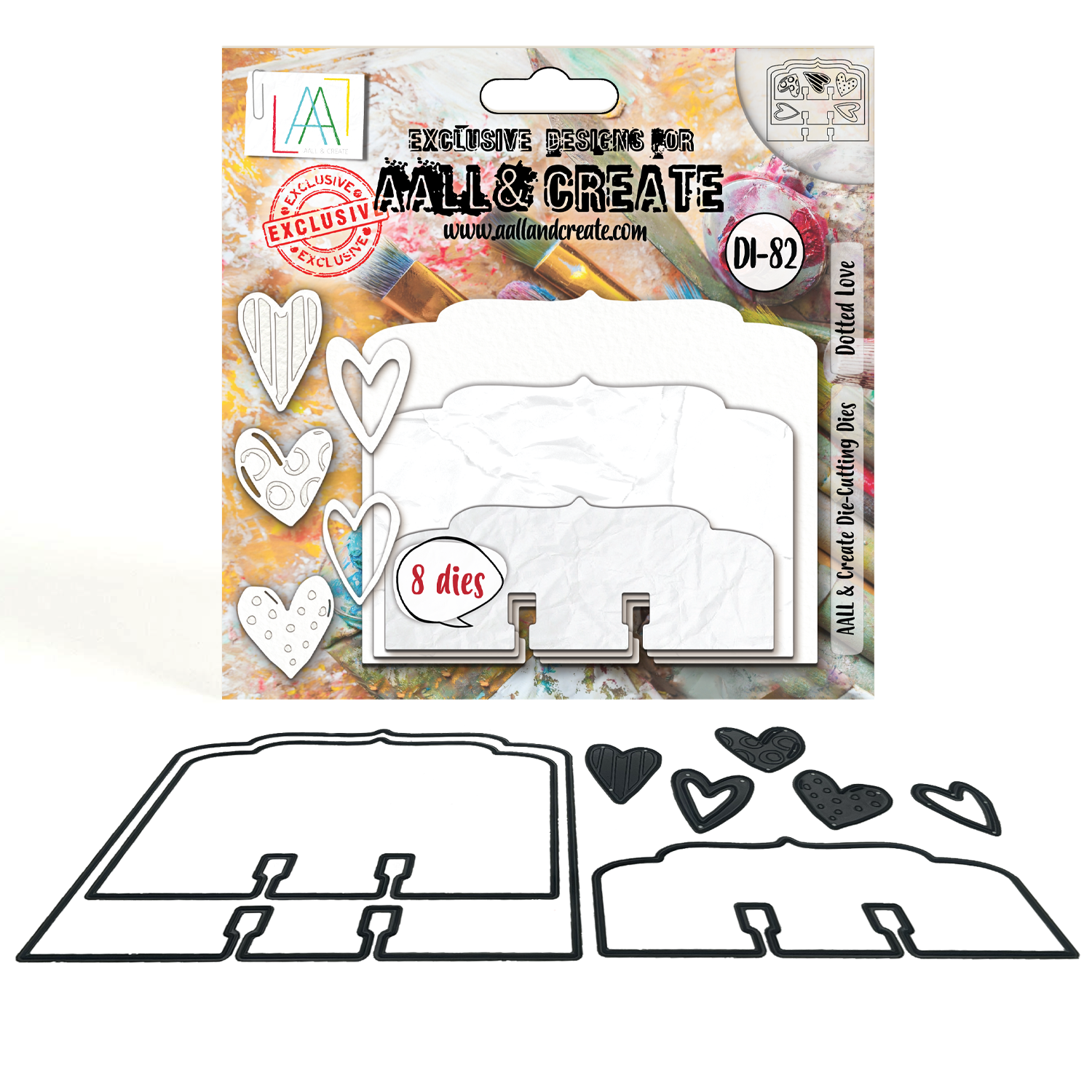 AAll&Create - #82 - MemoryDex Die-Cutting Die Set - Dotted Love