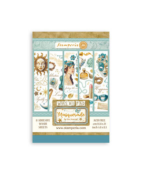 Stamperia - Masquerade -  A5 Washi Pad (8pcs)