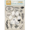 Stamperia - Masquerade -  Clear Stamps - Flowers And Labels