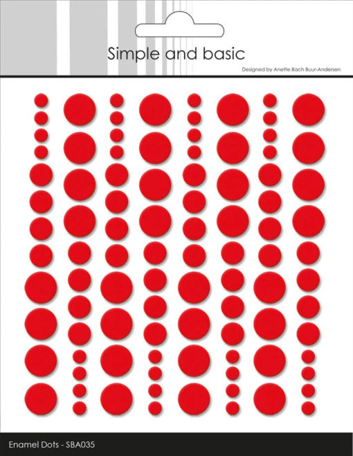 StudioLight - Adhesive Enamel Dots Red