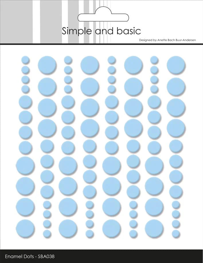 StudioLight - Adhesive Enamel Dots Medium blue