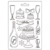 Stamperia - Masquerade Soft Mould A5 Flut And Cakes