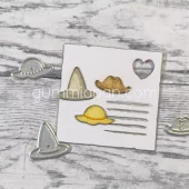 Gummiapan - Små hatter- dies