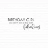 Gummiapan - Birthday Girl, you don't look a day over fabulous!- Stempel