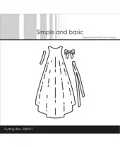 Simple and Basic - Dåpskjole -Christening Gown -  Dies