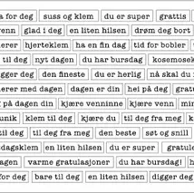 Hege Foyn Design – Klistremerker – venn - Hvit