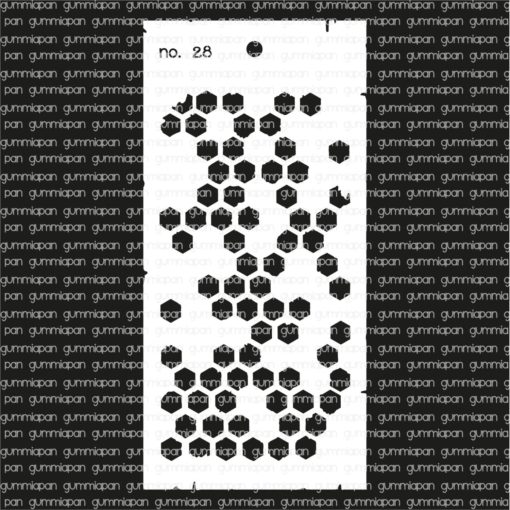 Gummiapan - Stencil nr 28
