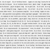 Hege Foyn Design – Klistremerker – Du Hvit