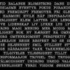Hege Foyn Design – Klistremerker – Ord store, Svart