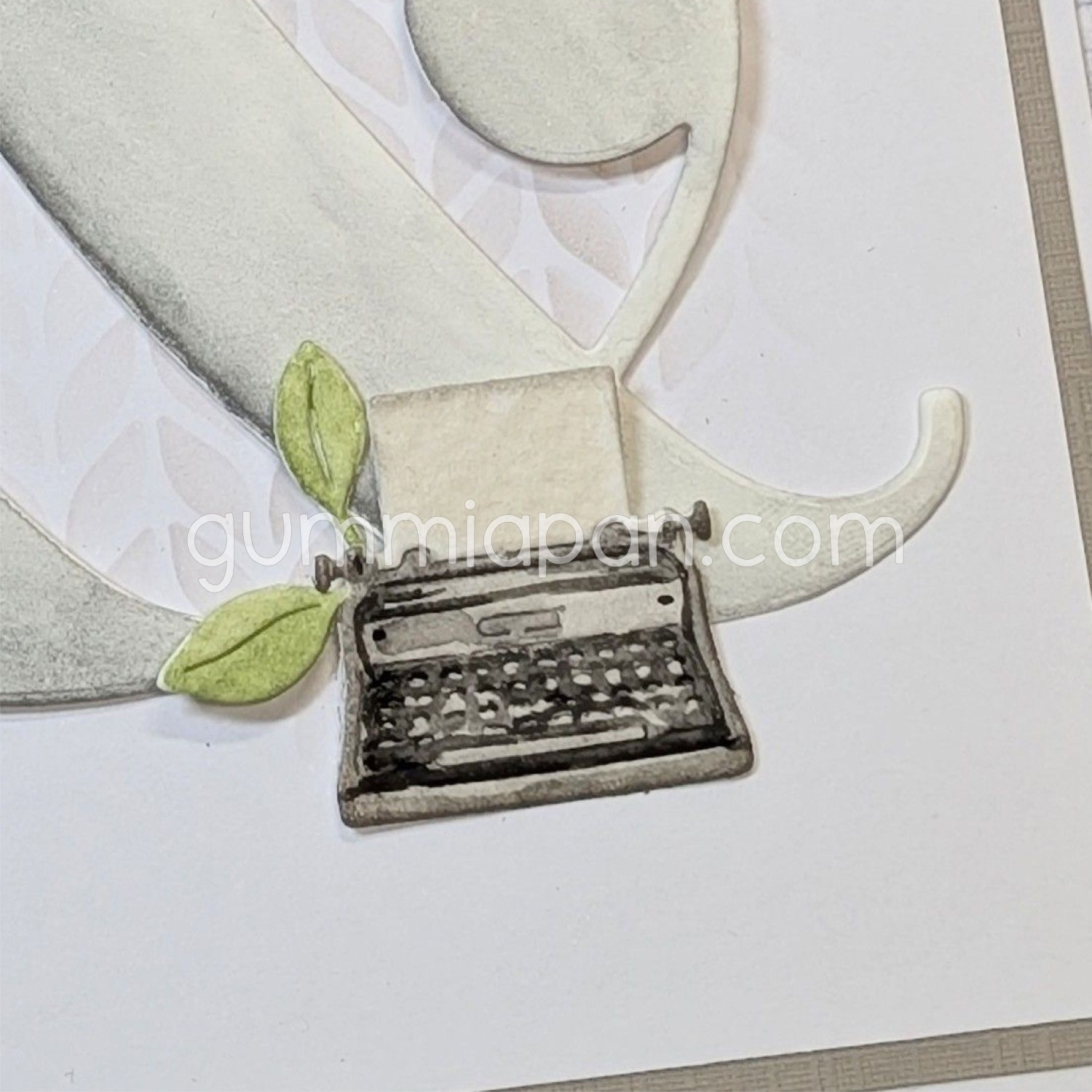 Gummiapan - Skrivemaskin