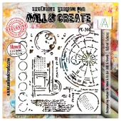 Aall&Create - #244- 6"X6" STENCIL - Astral Echoes