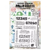 Aall & create - #13 - Rub-on sheets - emerald Azure