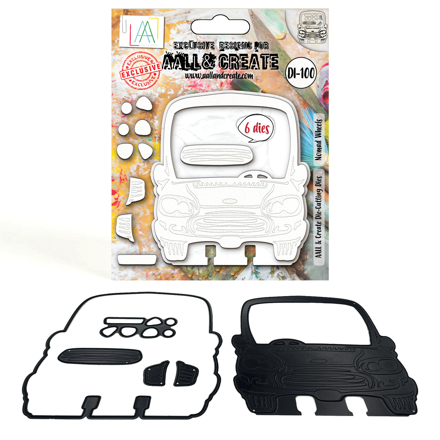 AALL& Create - #100 - Die-Cutting Die Set - Nomad Wheels