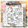 Aall&Create - #244- 6"X6" STENCIL - Astral Echoes