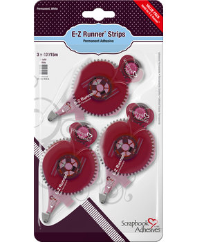 Scrapbook Adhesive - E-Z Runner Strips Refill Value Pack (3pcs)
