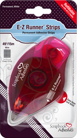 Scrapbook Adhesive - E-Z Runner Permanent Strips Refillable Dispenser