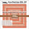 Crealies - Squares with diagonal stripes - Crea-Nest-Lies XXL stansen no. 167