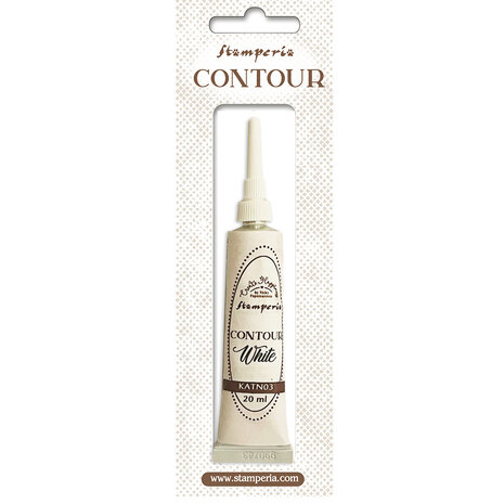 Stamperia - Create Happiness Contour Liner White 20ml
