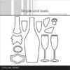 Simple and Basic - Dies - Champagne bottle