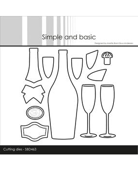 Simple and Basic - Dies - Champagne bottle