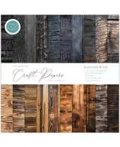 Craft Consortium - Essential Craft Papers 12x12 Inch Paper Pad Scorched Wood