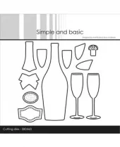 Simple and Basic - Dies - Champagne bottle