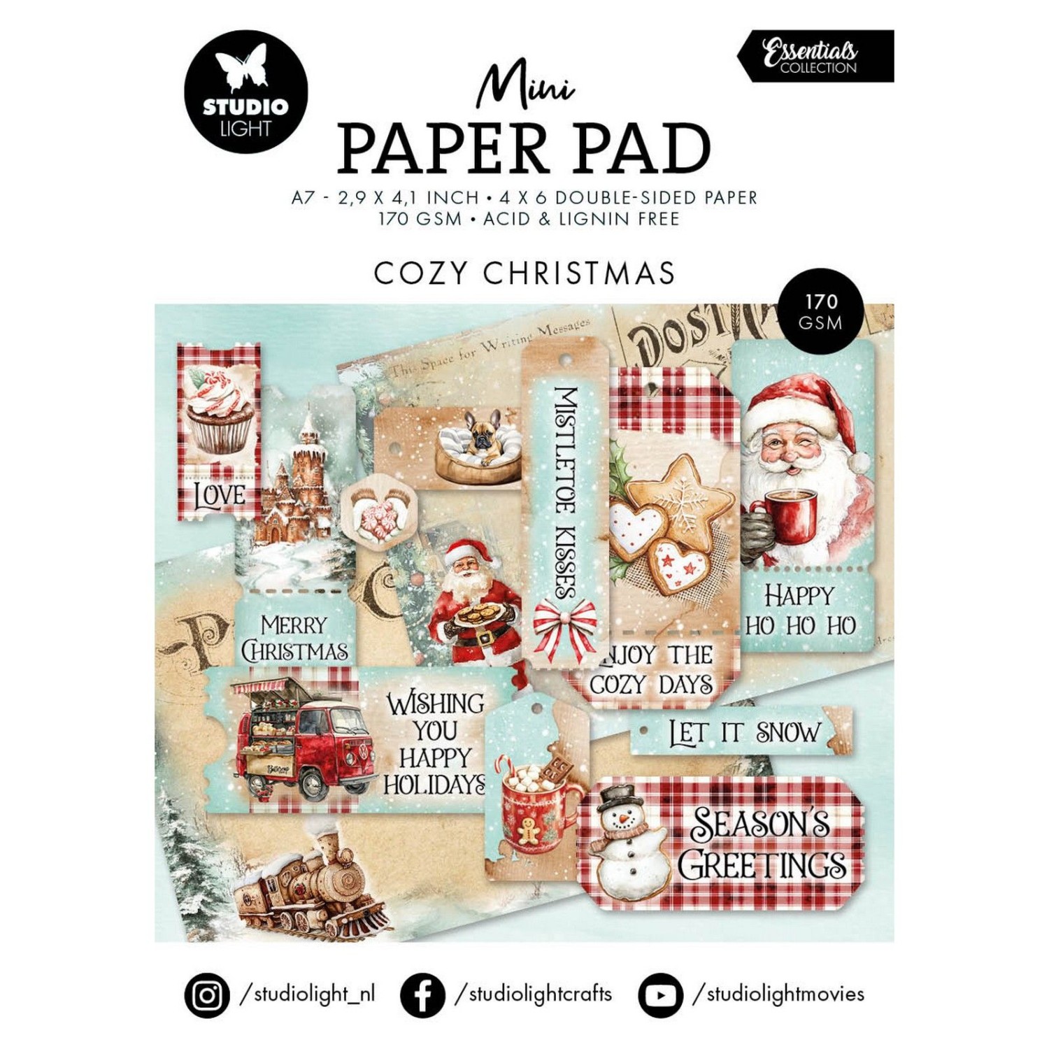 Studio Light • Essentials Mini Paper Pad Cozy Christmas