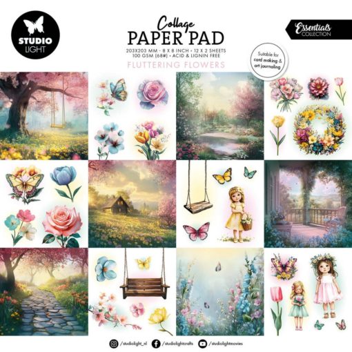Studio Light • Essentials Paper Elements Fluttering Flowers