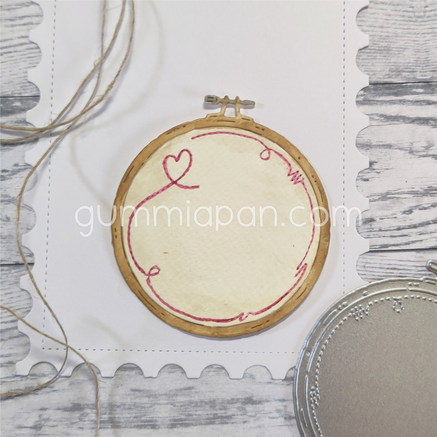 Gummiapan - Broderiramme