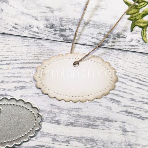 Gummiapan - Scallop tag- Dies