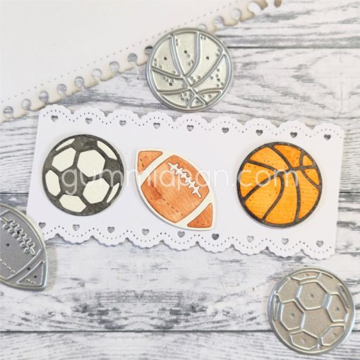 Gummiapan - Sett med Baller- Dies