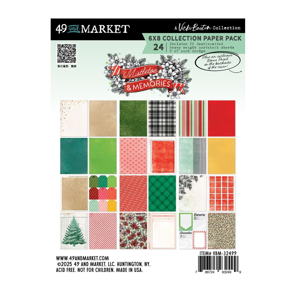49 & Market - Mistletoe & Memories - 6x8 - Collection paper pack