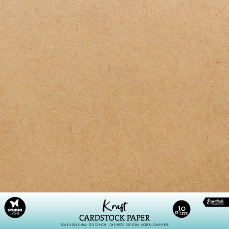 Studio light - Kraft 12x12 Inch Cardstock Paper (10pcs)