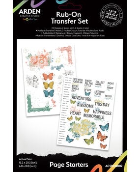 Arden - Page Starters 6x8 Inch Rub-On Transfer Set
