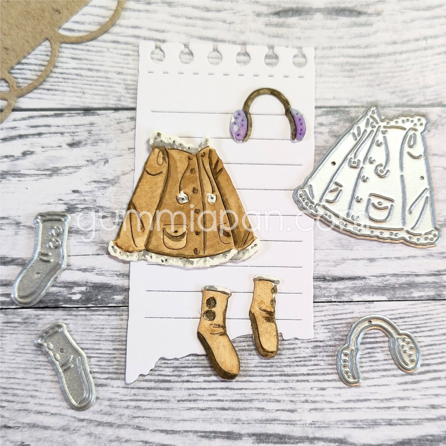 Gummiapan - Høstklær til Stående katt - Dies