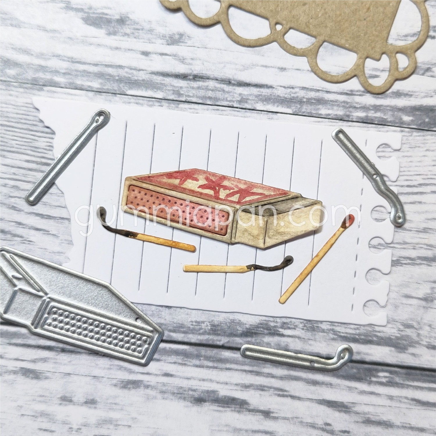 Gummiapan - Fyrstikkeske og fyrstykker - Dies