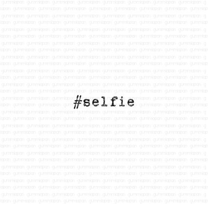 Gummiapan - #selfie- stempel