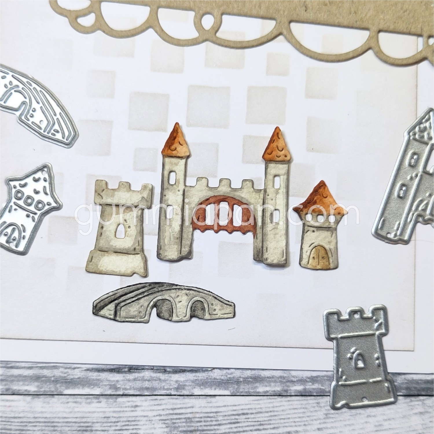 Gummiapan - Slott og bro - Dies