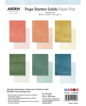 Arden - Page Starters 6x8 Inch Rub-On Transfer Set