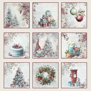 Reprint - Deck the Halls - Tags  12 x 12"